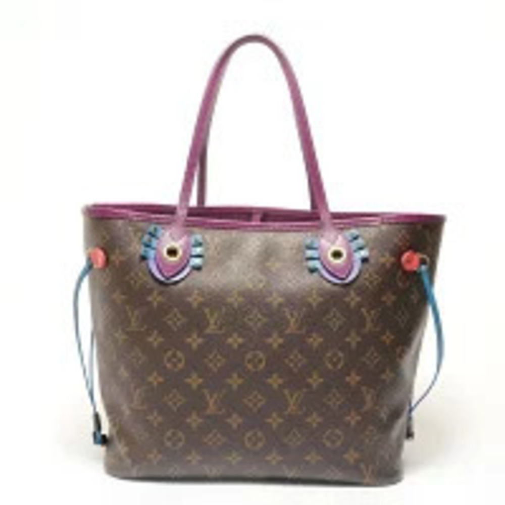 Louis Vuitton Monogram Neverfull Tote Bag Brown
